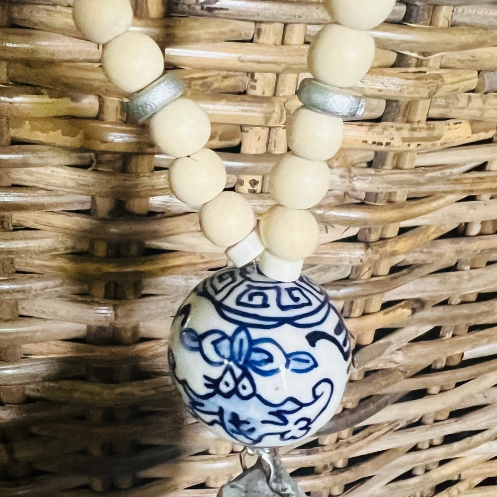 Oyster Shell Chinoiserie Necklace